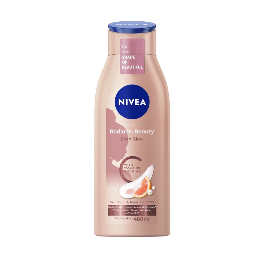 NIVEA Radiant & Beauty Even Glow Body Lotion with 95 % Pure Vitamin C, 400ml